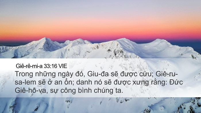 Giê-rê-mi-a 33:16 VIE Bible Verse Image