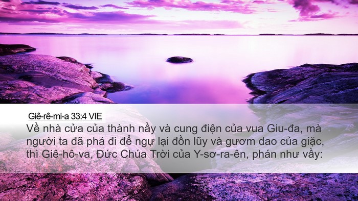 Giê-rê-mi-a 33:4 VIE Bible Verse Image
