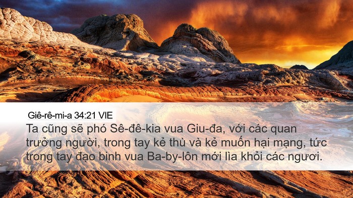 Giê-rê-mi-a 34:21 VIE Bible Verse Image