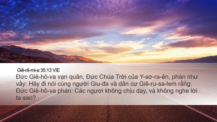 Giê-rê-mi-a 35:13 VIE Bible Verse Image