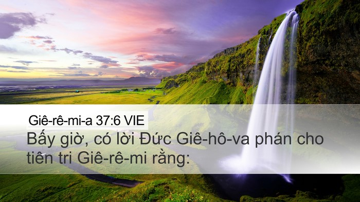 Giê-rê-mi-a 37:6 VIE Bible Verse Image