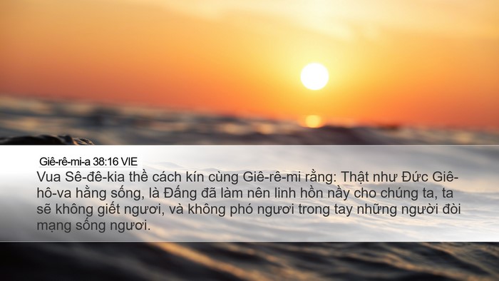 Giê-rê-mi-a 38:16 VIE Bible Verse Image