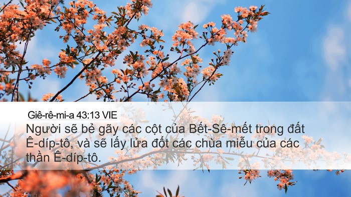 Giê-rê-mi-a 43:13 VIE Bible Verse Image