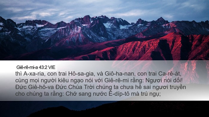 Giê-rê-mi-a 43:2 VIE Bible Verse Image