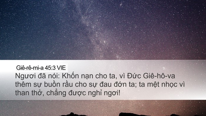 Giê-rê-mi-a 45:3 VIE Bible Verse Image