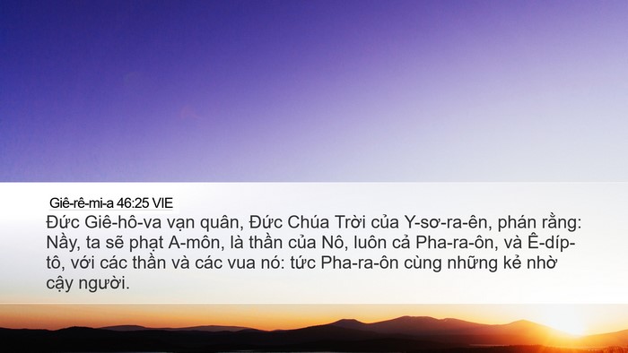 Giê-rê-mi-a 46:25 VIE Bible Verse Image