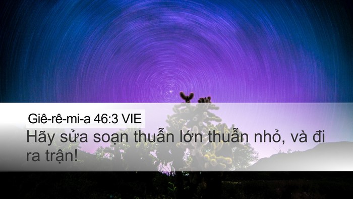 Giê-rê-mi-a 46:3 VIE Bible Verse Image