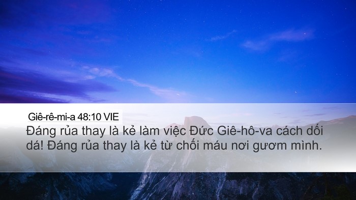 Giê-rê-mi-a 48:10 VIE Bible Verse Image