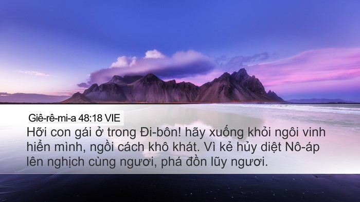Giê-rê-mi-a 48:18 VIE Bible Verse Image