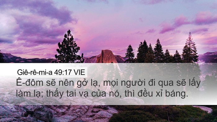 Giê-rê-mi-a 49:17 VIE Bible Verse Image
