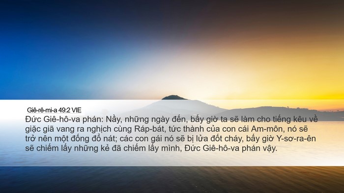 Giê-rê-mi-a 49:2 VIE Bible Verse Image