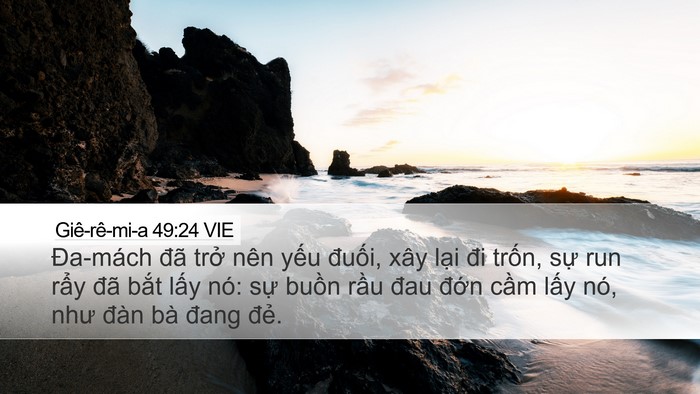 Giê-rê-mi-a 49:24 VIE Bible Verse Image