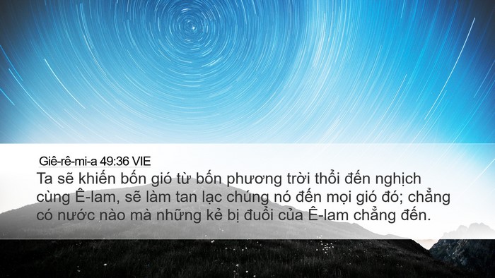 Giê-rê-mi-a 49:36 VIE Bible Verse Image