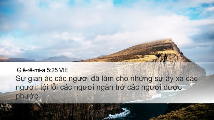 Giê-rê-mi-a 5:25 VIE Bible Verse Image