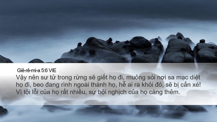 Giê-rê-mi-a 5:6 VIE Bible Verse Image