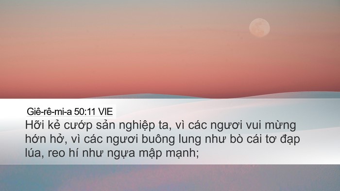 Giê-rê-mi-a 50:11 VIE Bible Verse Image