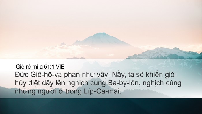 Giê-rê-mi-a 51:1 VIE Bible Verse Image