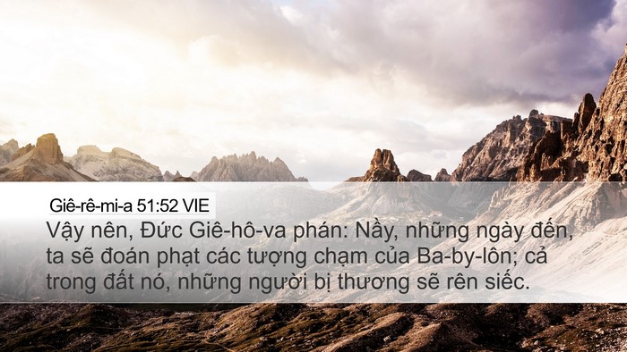 Giê-rê-mi-a 51:52 VIE Bible Verse Image