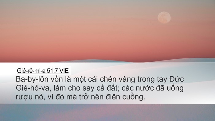 Giê-rê-mi-a 51:7 VIE Bible Verse Image