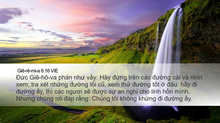 Giê-rê-mi-a 6:16 VIE Bible Verse Image