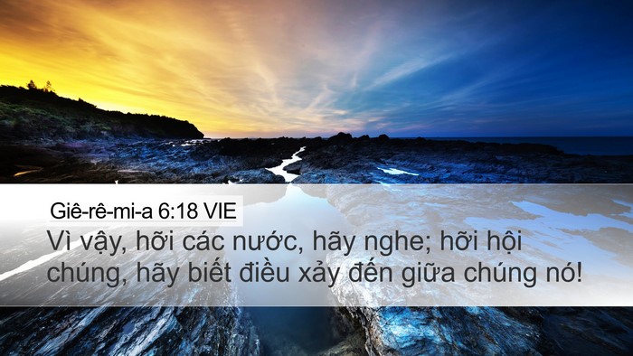 Giê-rê-mi-a 6:18 VIE Bible Verse Image