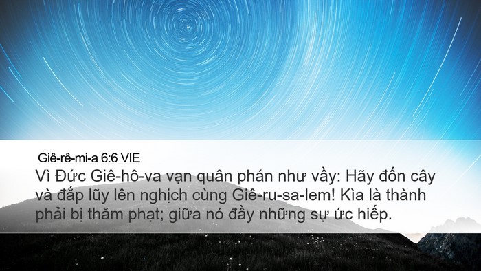 Giê-rê-mi-a 6:6 VIE Bible Verse Image