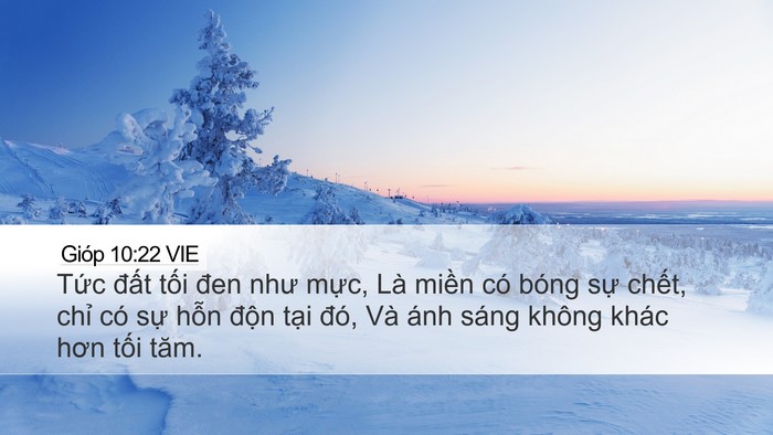 Gióp 10:22 VIE Bible Verse Image