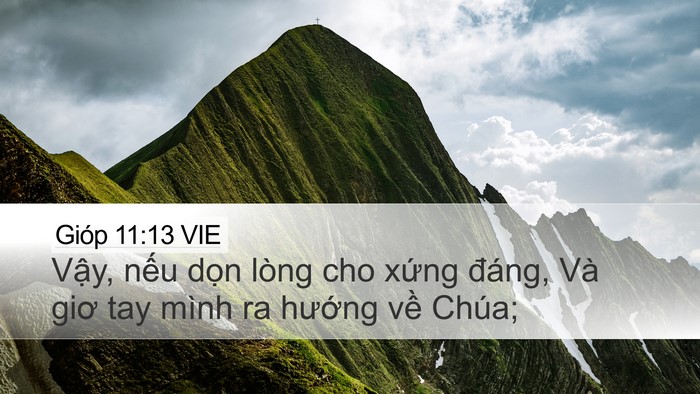 Gióp 11:13 VIE Bible Verse Image