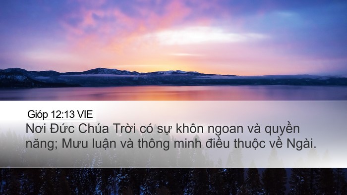 Gióp 12:13 VIE Bible Verse Image