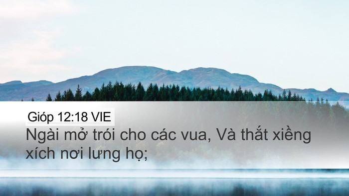 Gióp 12:18 VIE Bible Verse Image