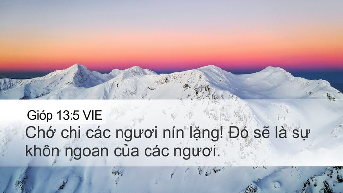 Gióp 13:5 VIE Bible Verse Image