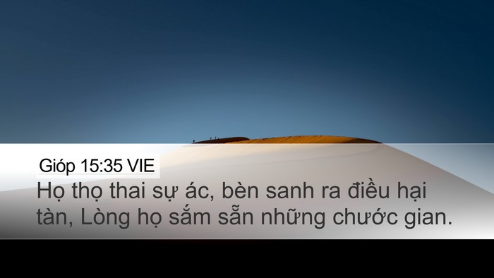 Gióp 15:35 VIE Bible Verse Image