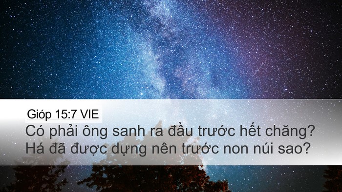 Gióp 15:7 VIE Bible Verse Image