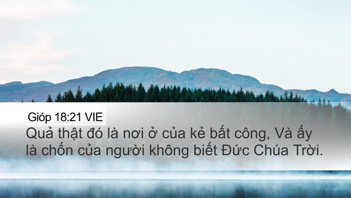 Gióp 18:21 VIE Bible Verse Image