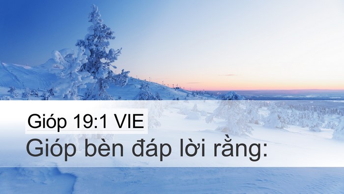 Gióp 19:1 VIE Desktop Wallpaper - Gióp bèn đáp lời - Desktop Bible Verse Wallpaper