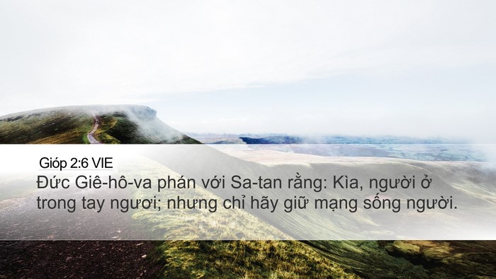 Gióp 2:6 VIE Bible Verse Image