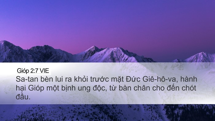 Gióp 2:7 VIE Bible Verse Image