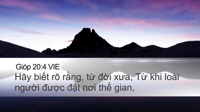 Gióp 20:4 VIE Bible Verse Image