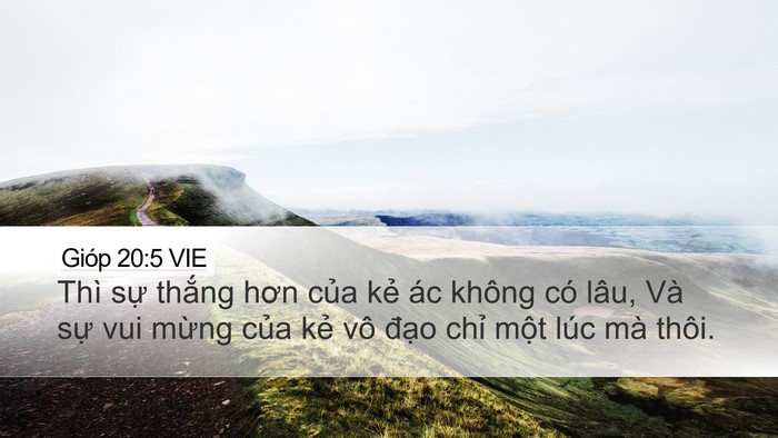 Gióp 20:5 VIE Bible Verse Image