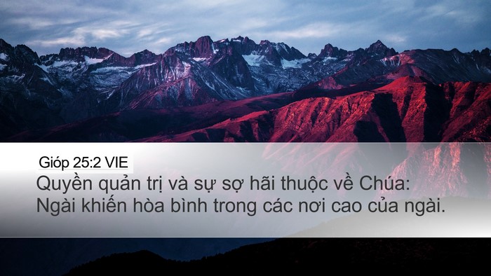 Gióp 25:2 VIE Bible Verse Image