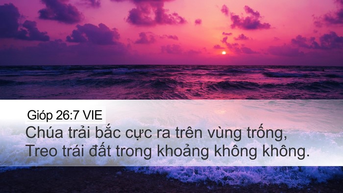 Gióp 26:7 VIE Bible Verse Image