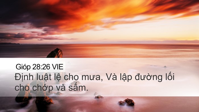 Gióp 28:26 VIE Bible Verse Image
