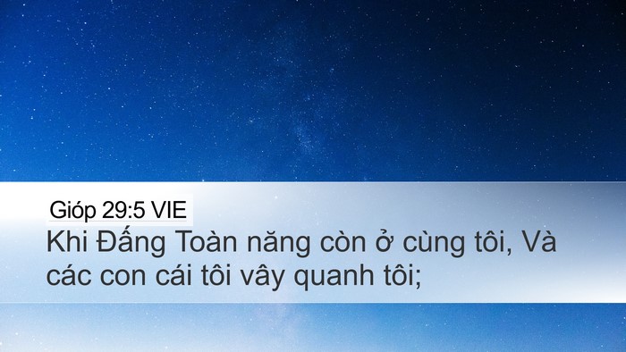 Gióp 29:5 VIE Bible Verse Image