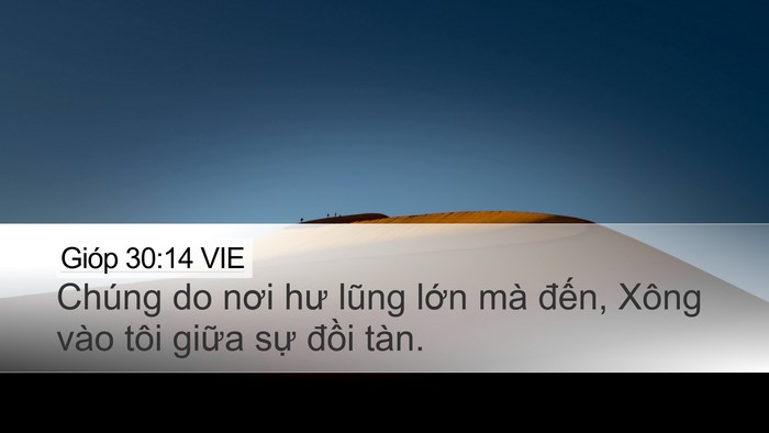 Gióp 30:14 VIE Bible Verse Image