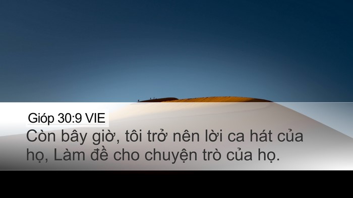 Gióp 30:9 VIE Bible Verse Image