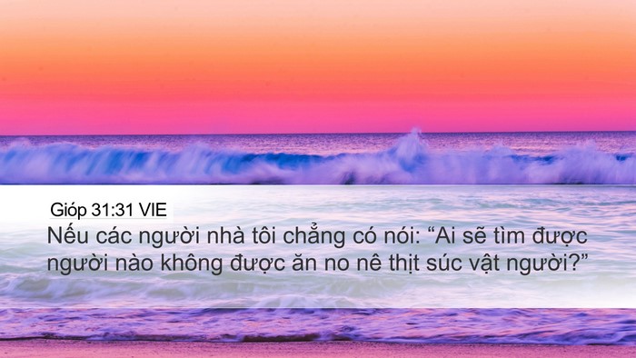 Gióp 31:31 VIE Bible Verse Image