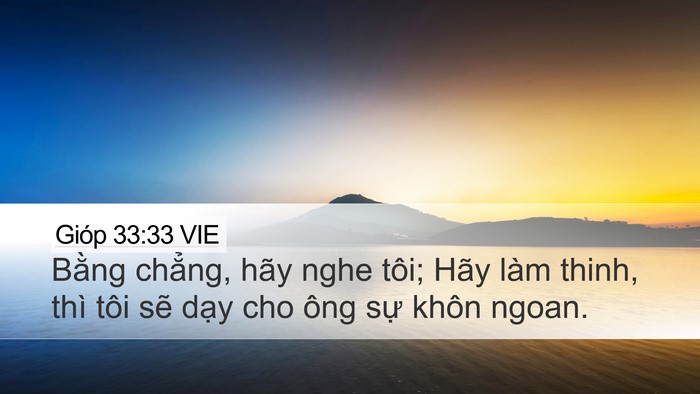 Gióp 33:33 VIE Bible Verse Image