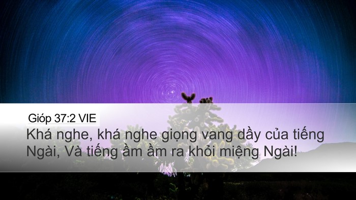 Gióp 37:2 VIE Bible Verse Image