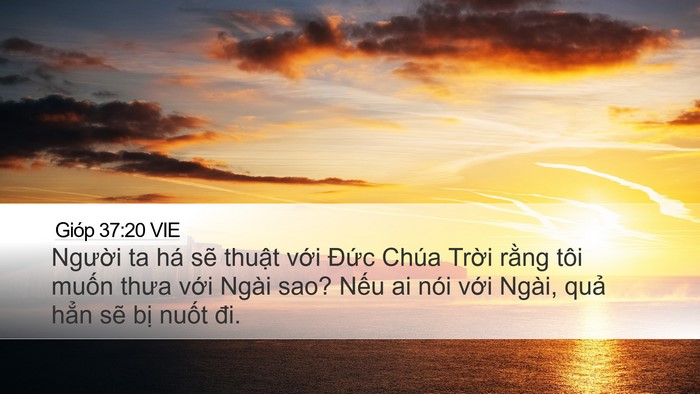 Gióp 37:20 VIE Bible Verse Image