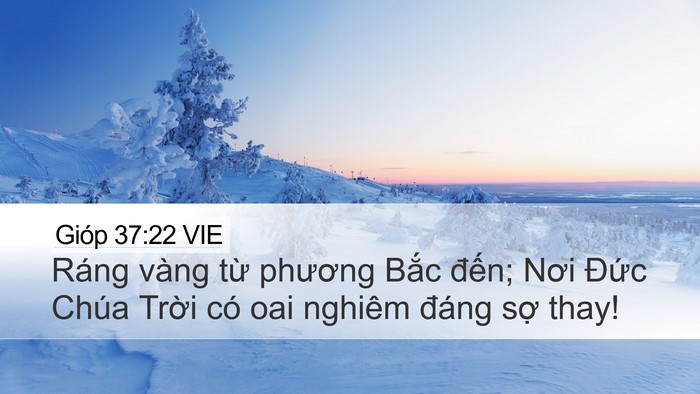 Gióp 37:22 VIE Bible Verse Image